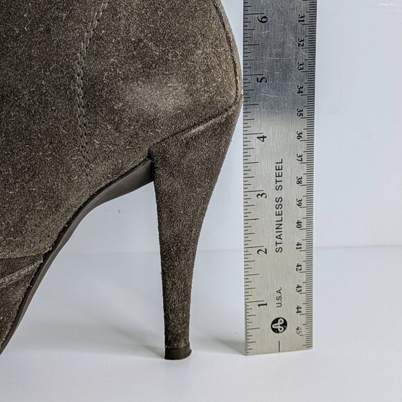 Pedro Garcia Brown Suede Platform Ankle Boots Lace Up Heels 39.5 Fall Boho Chic - Picture 12 of 15